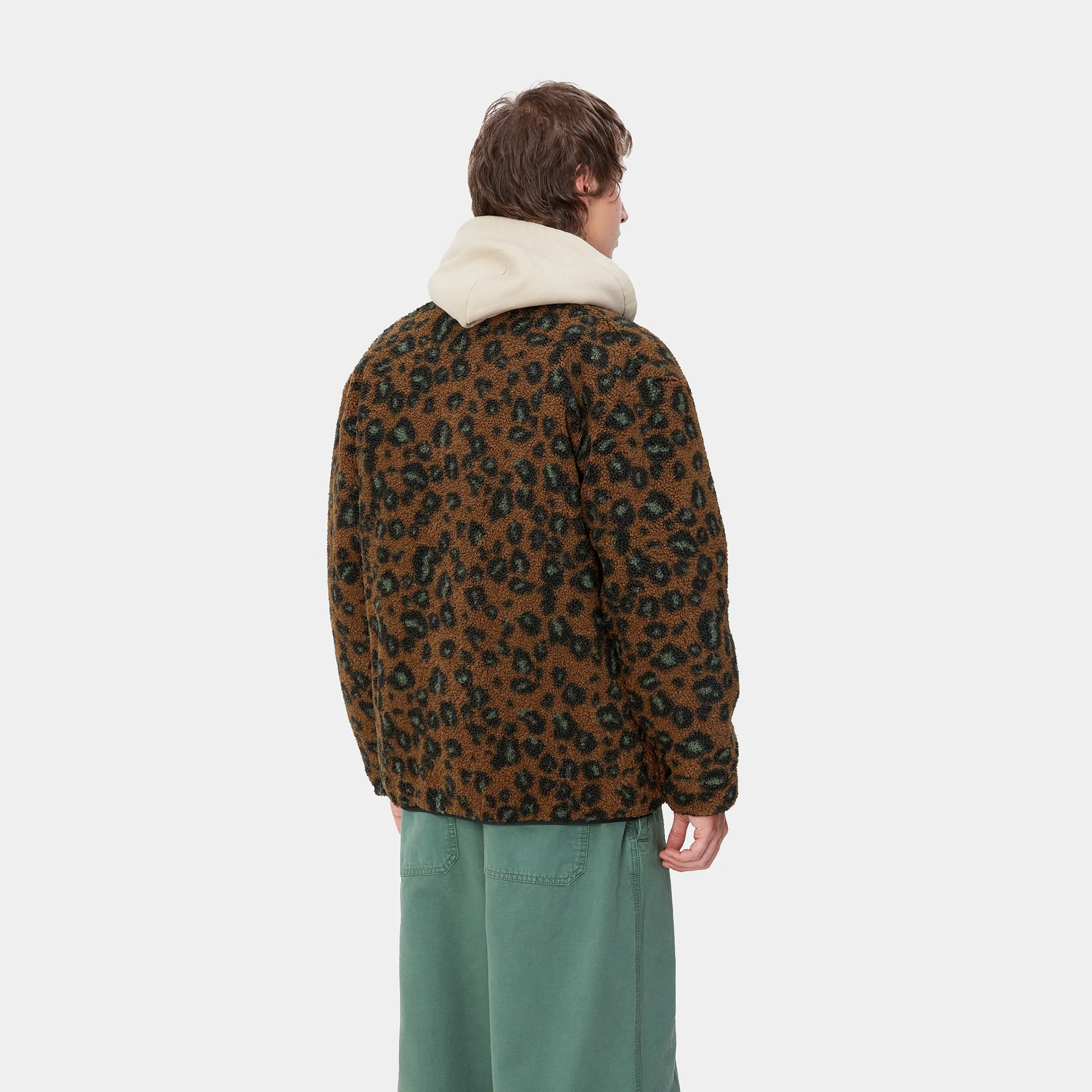 Jacken & Mäntel>Carhartt WIP Devin Liner Camo Leo Jacquard, Tamarind / Black