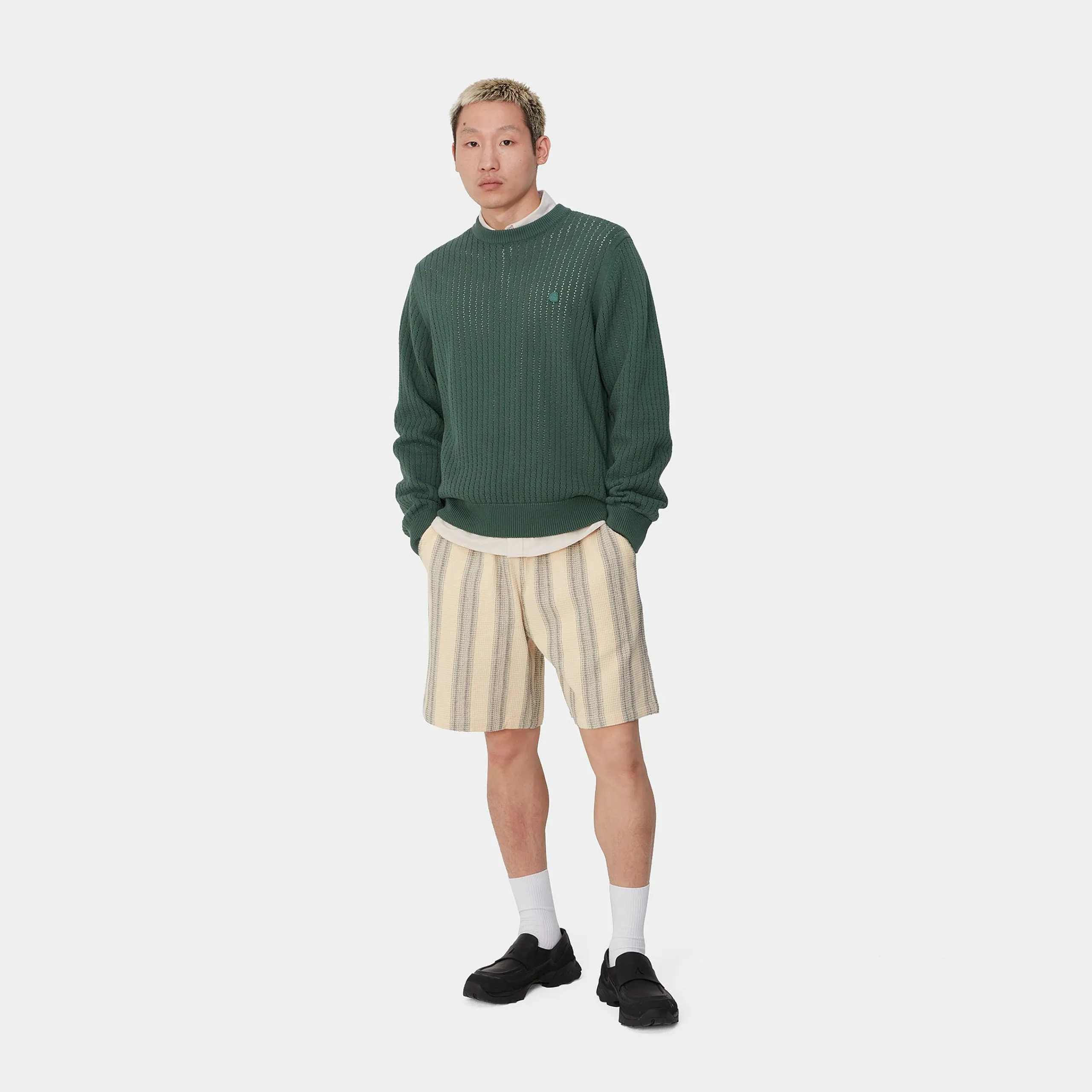 Shorts & Badehosen>Carhartt WIP Dodson Short Dodson Stripe, Natural