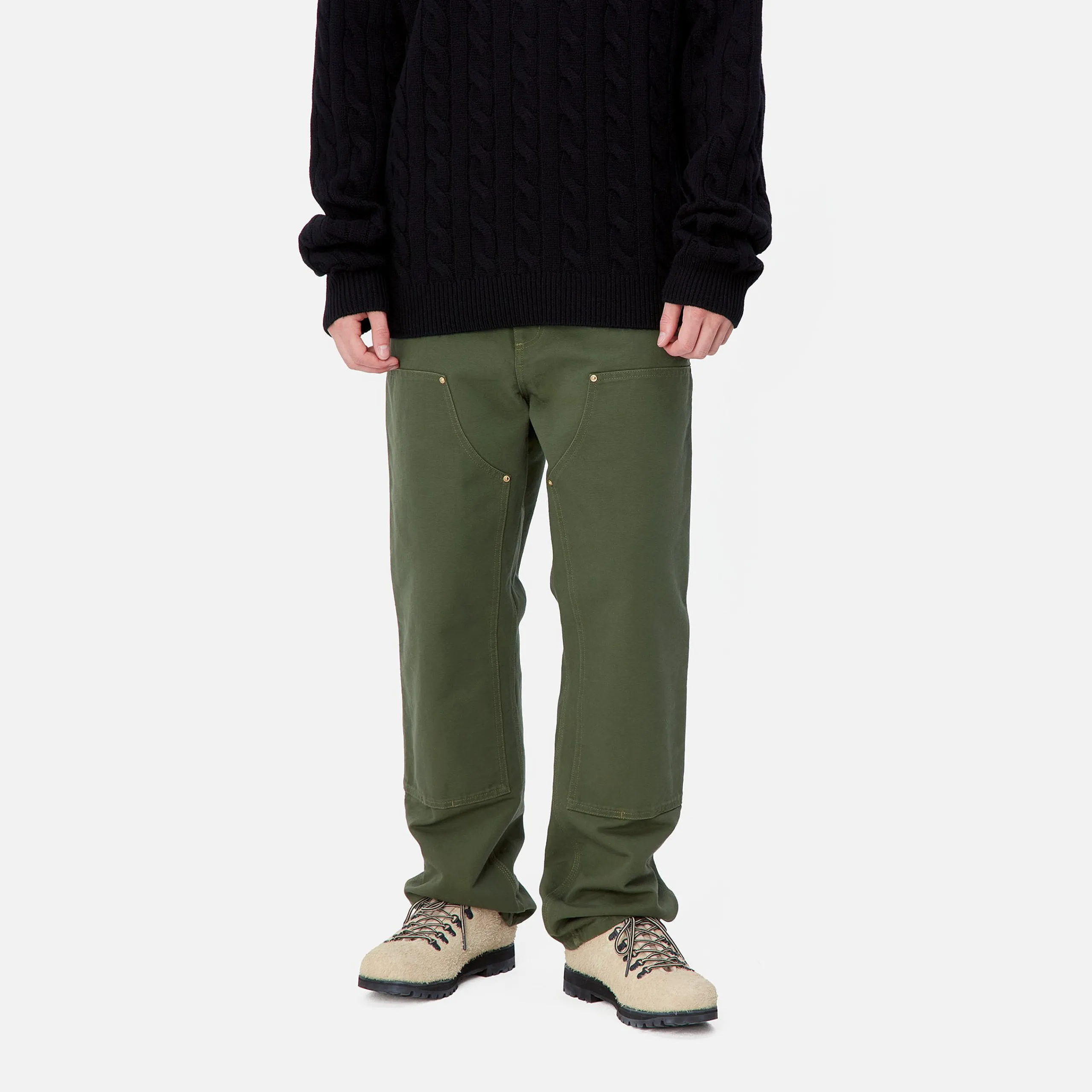 Hosen>Carhartt WIP Double Knee Pant Tarragon