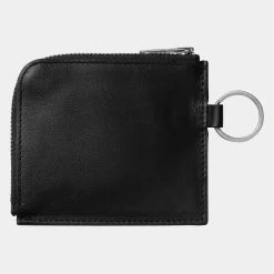 Accessoires|Accessoires>Carhartt WIP Double Vegas Zip Wallet Black / Silver