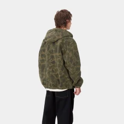 Jacken & Mäntel>Carhartt WIP Duck Active Jacket Camo Duck, Green / Office Green