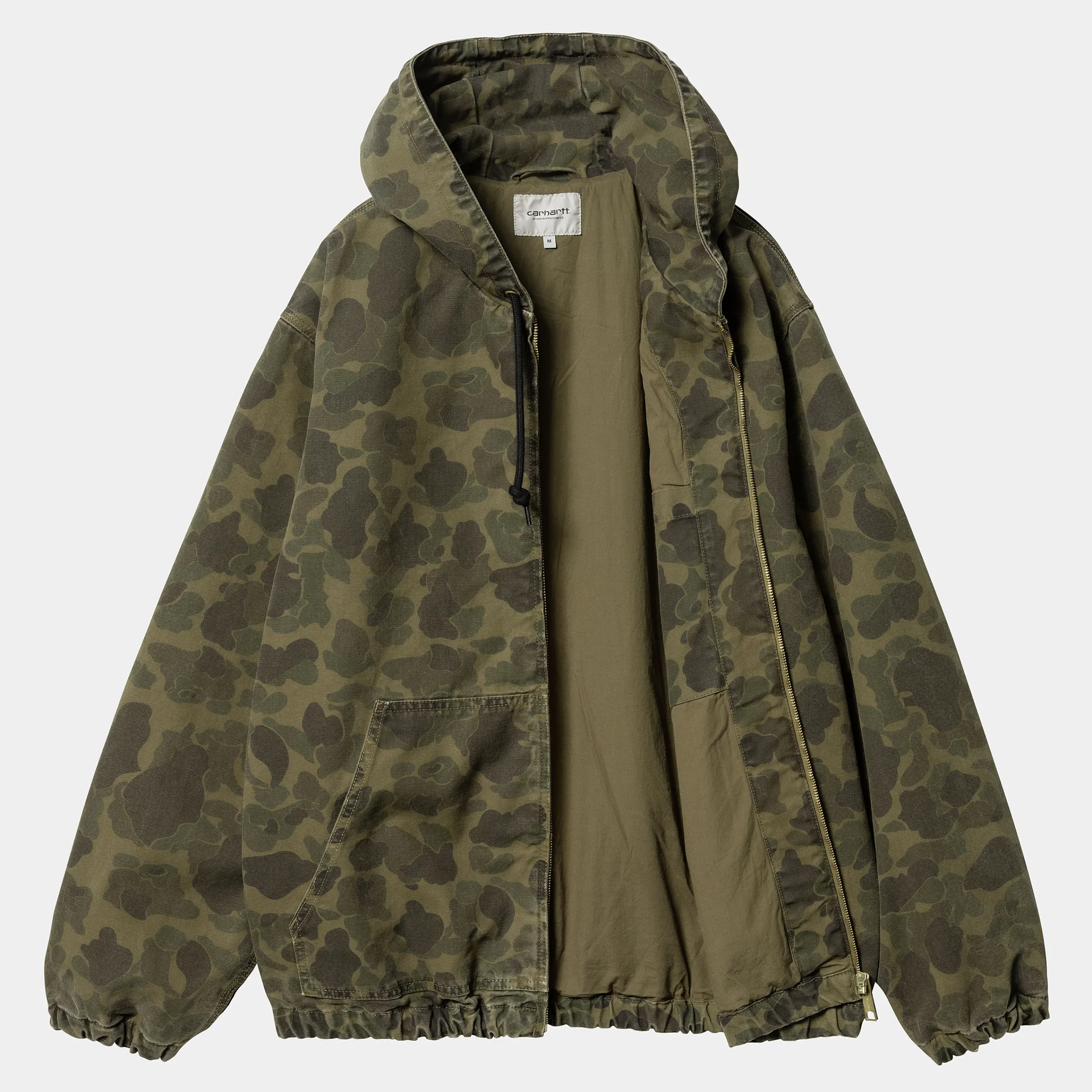 Jacken & Mäntel>Carhartt WIP Duck Active Jacket Camo Duck, Green / Office Green