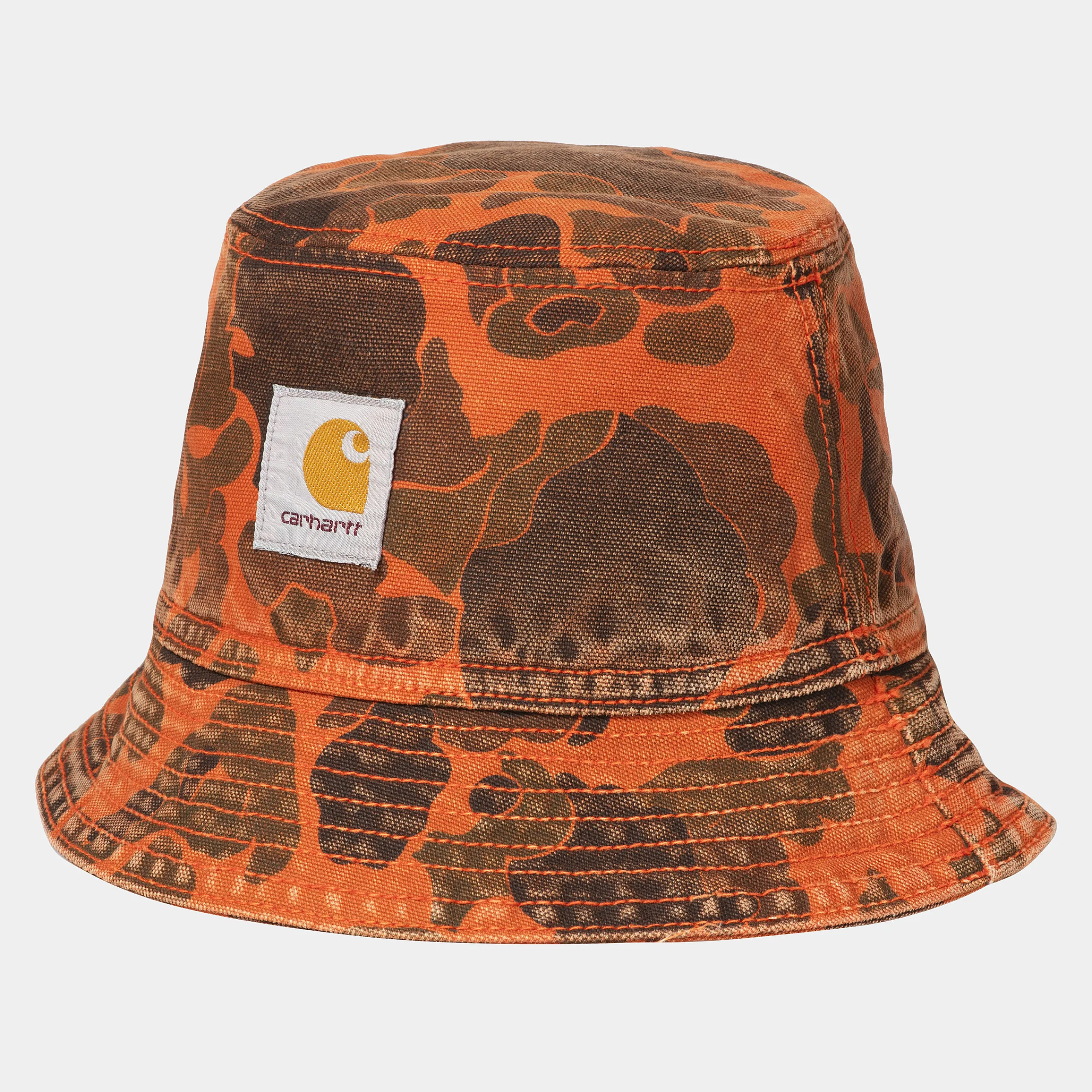Accessoires|Accessoires>Carhartt WIP Duck Bucket Hat Camo Duck, Green / Turmeric