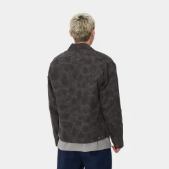 Jacken & Mäntel>Carhartt WIP Duck Detroit Jacket Camo Duck, Green / Graphite