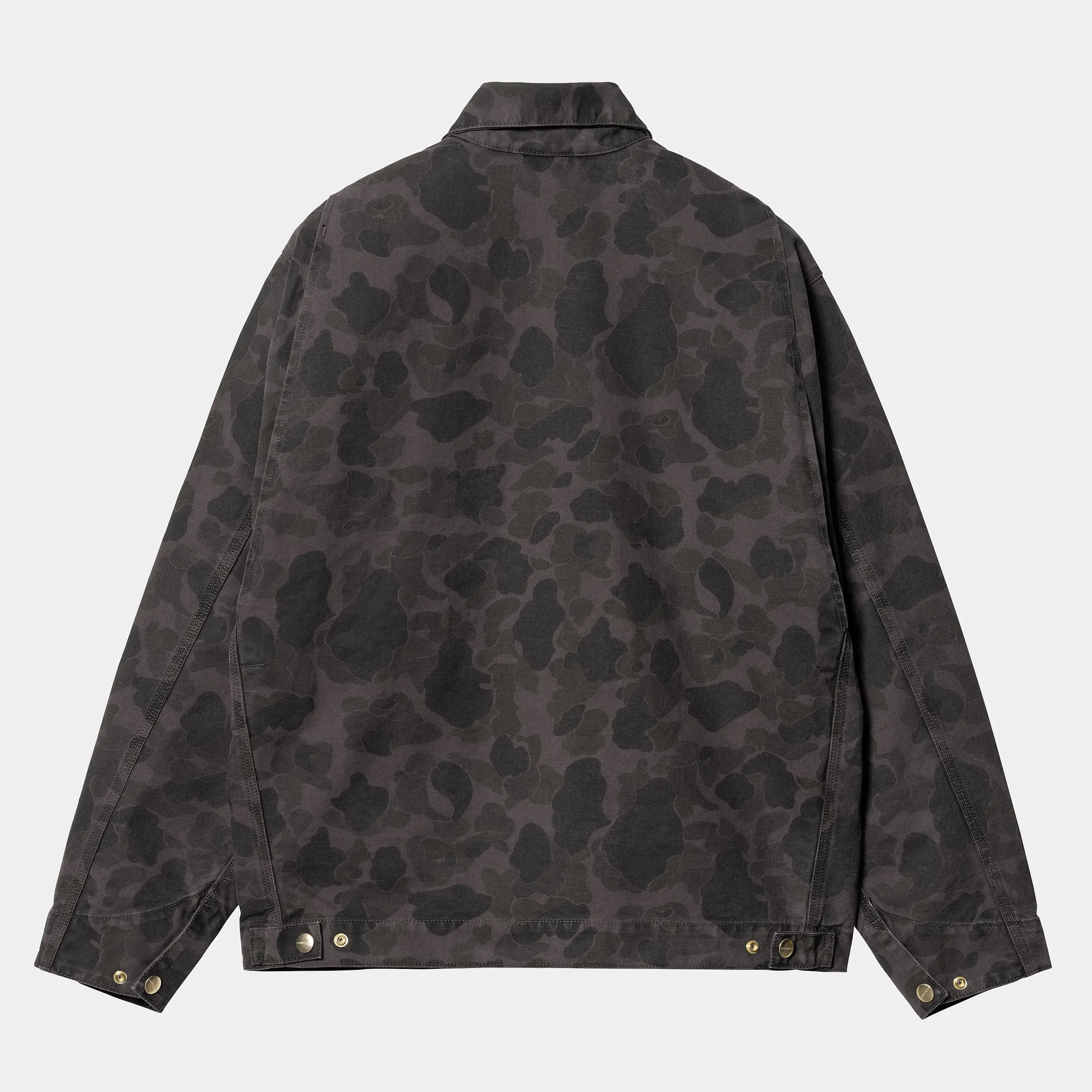 Jacken & Mäntel>Carhartt WIP Duck Detroit Jacket Camo Duck, Green / Graphite