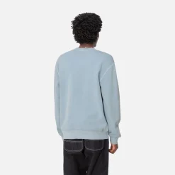 Sweats>Carhartt WIP Duster Script Sweat Misty Sky