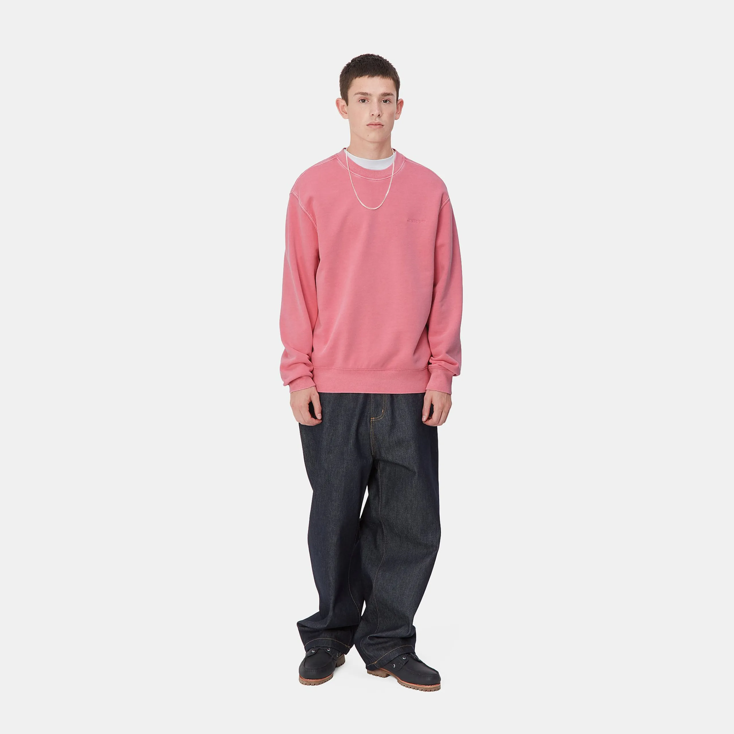 Sweats>Carhartt WIP Duster Script Sweat Charm Pink
