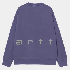 Sweats>Carhartt WIP Felt Script Sweat Aura / Misty Grey