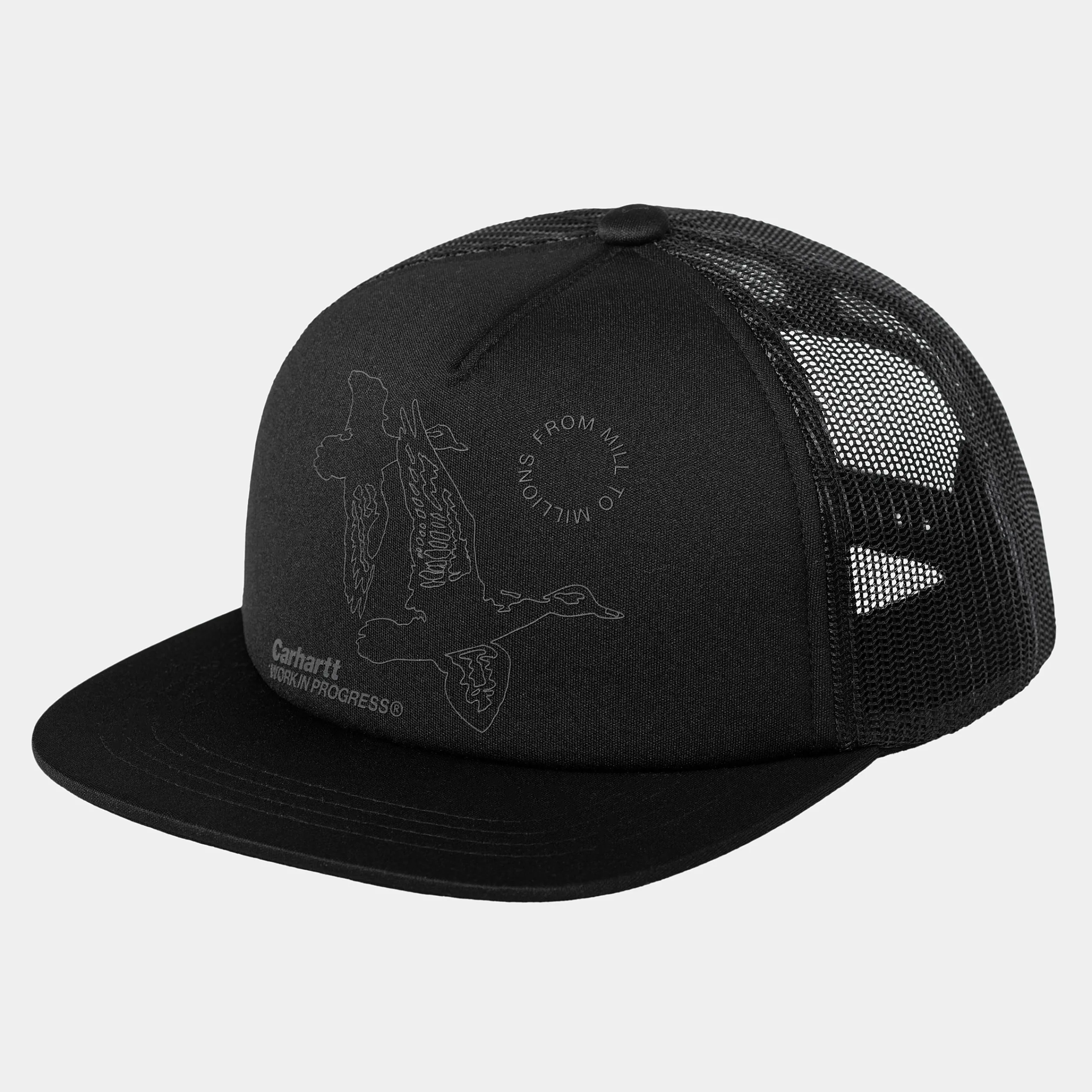Accessoires|Accessoires>Carhartt WIP Flying Ducks Trucker Cap Black