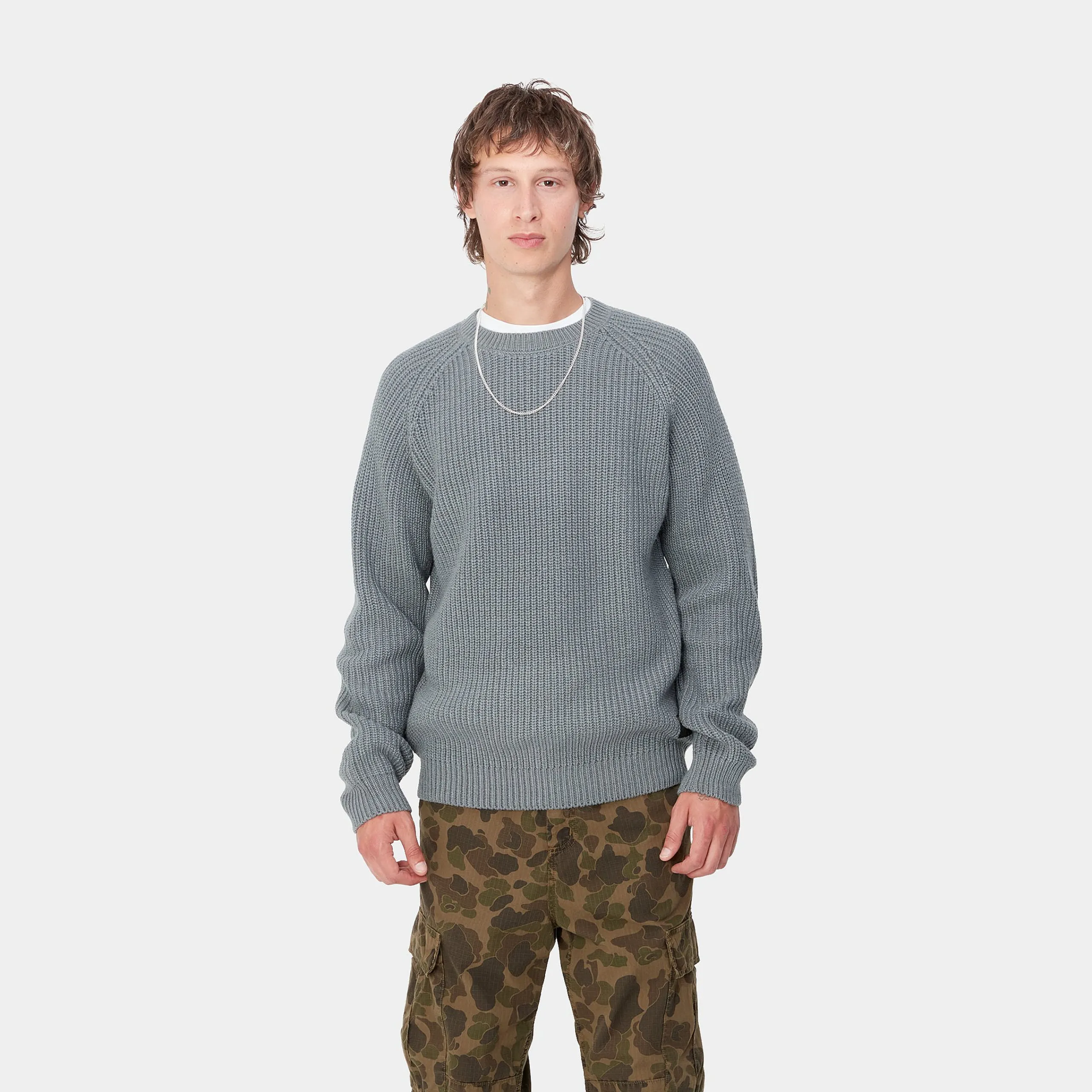 Strick>Carhartt WIP Forth Sweater Dove Grey