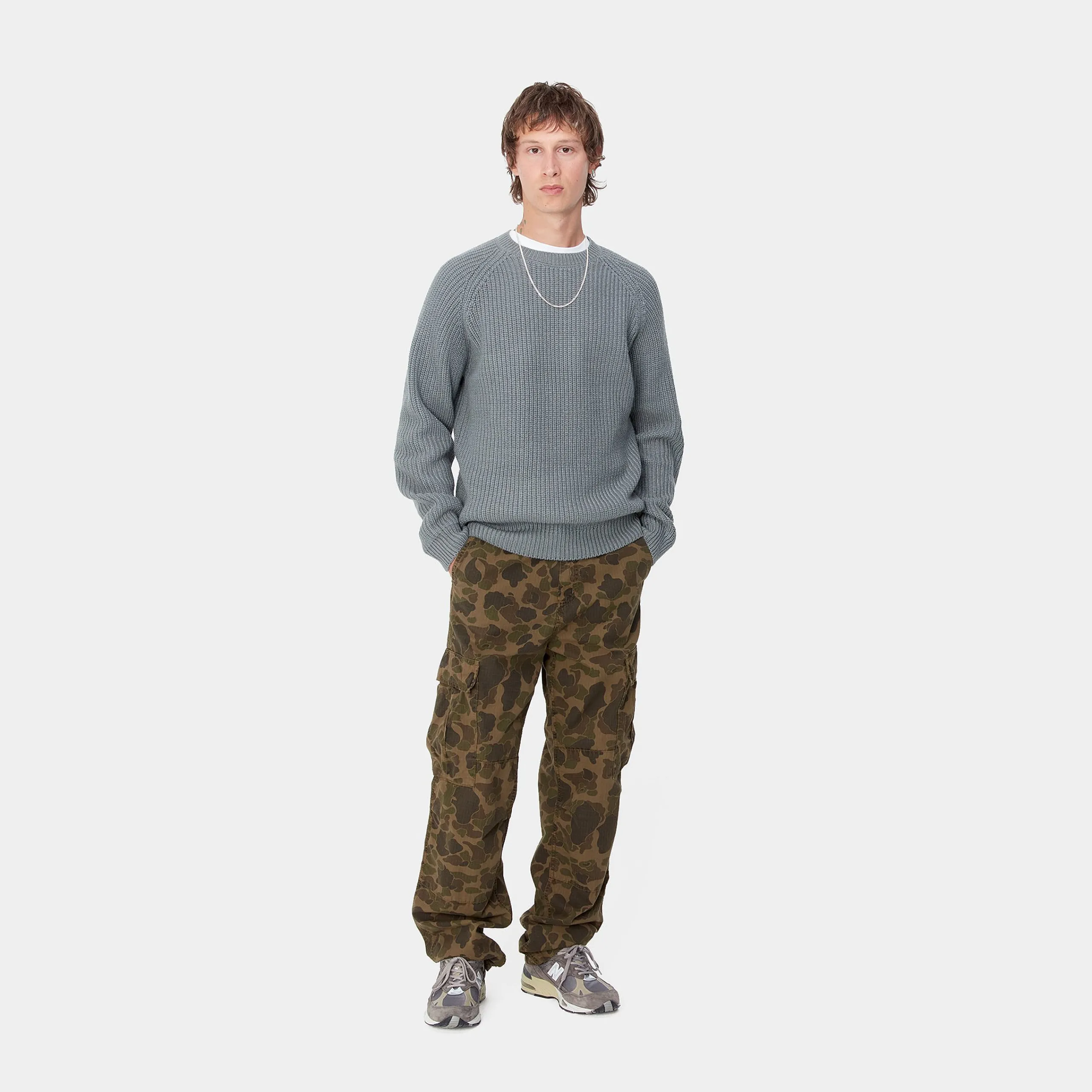 Strick>Carhartt WIP Forth Sweater Dove Grey