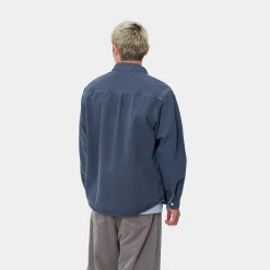 Jacken & Mäntel|Hemden>Carhartt WIP George Shirt Jac Air Force Blue