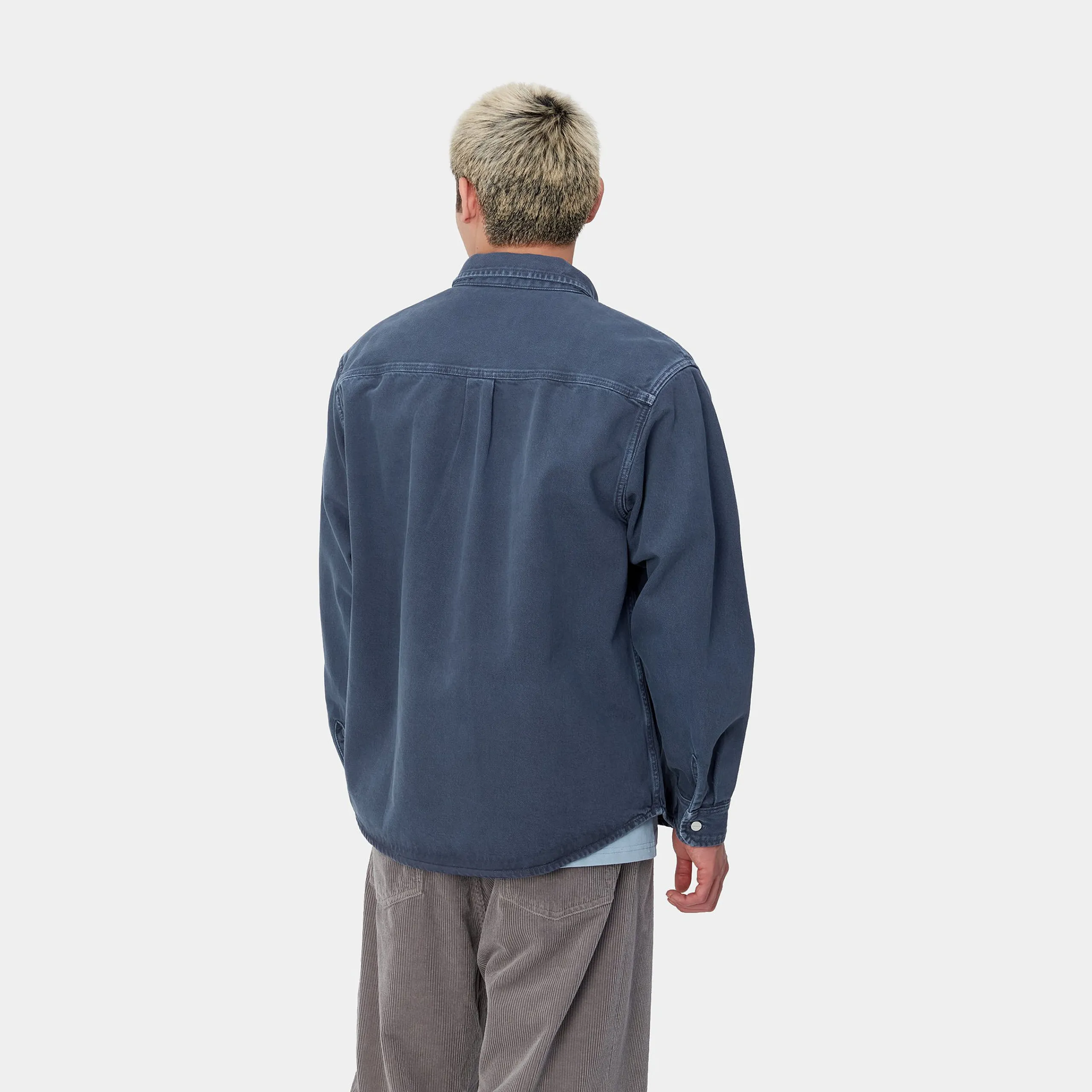 Jacken & Mäntel|Hemden>Carhartt WIP George Shirt Jac Air Force Blue