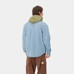 Jacken & Mäntel|Hemden>Carhartt WIP Harvey Shirt Jac Blue