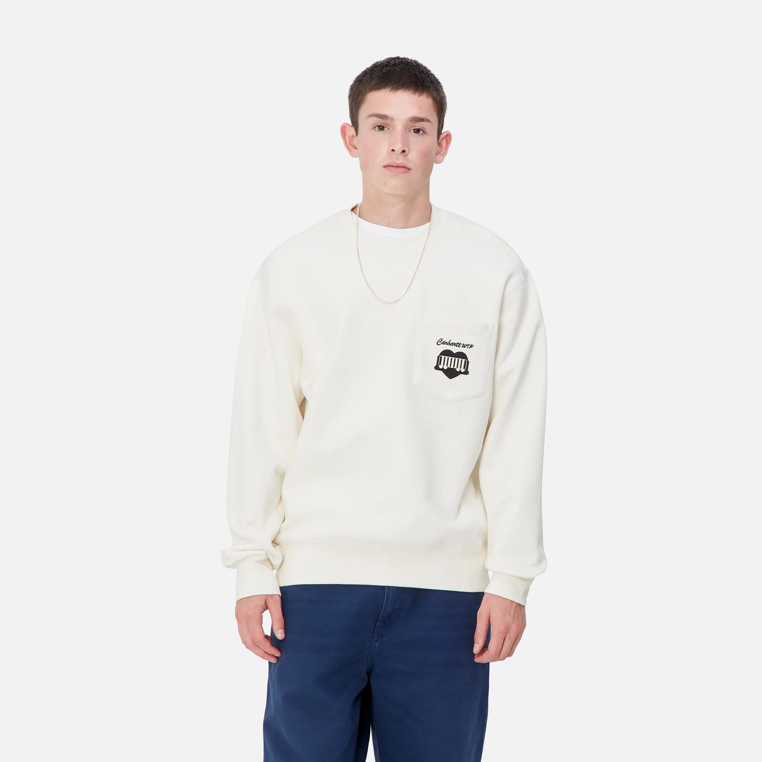 Sweats>Carhartt WIP Heart Train Pocket Sweat Wax
