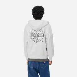 Sweats>Carhartt WIP Hooded Ablaze Jacket Ash Heather / Black