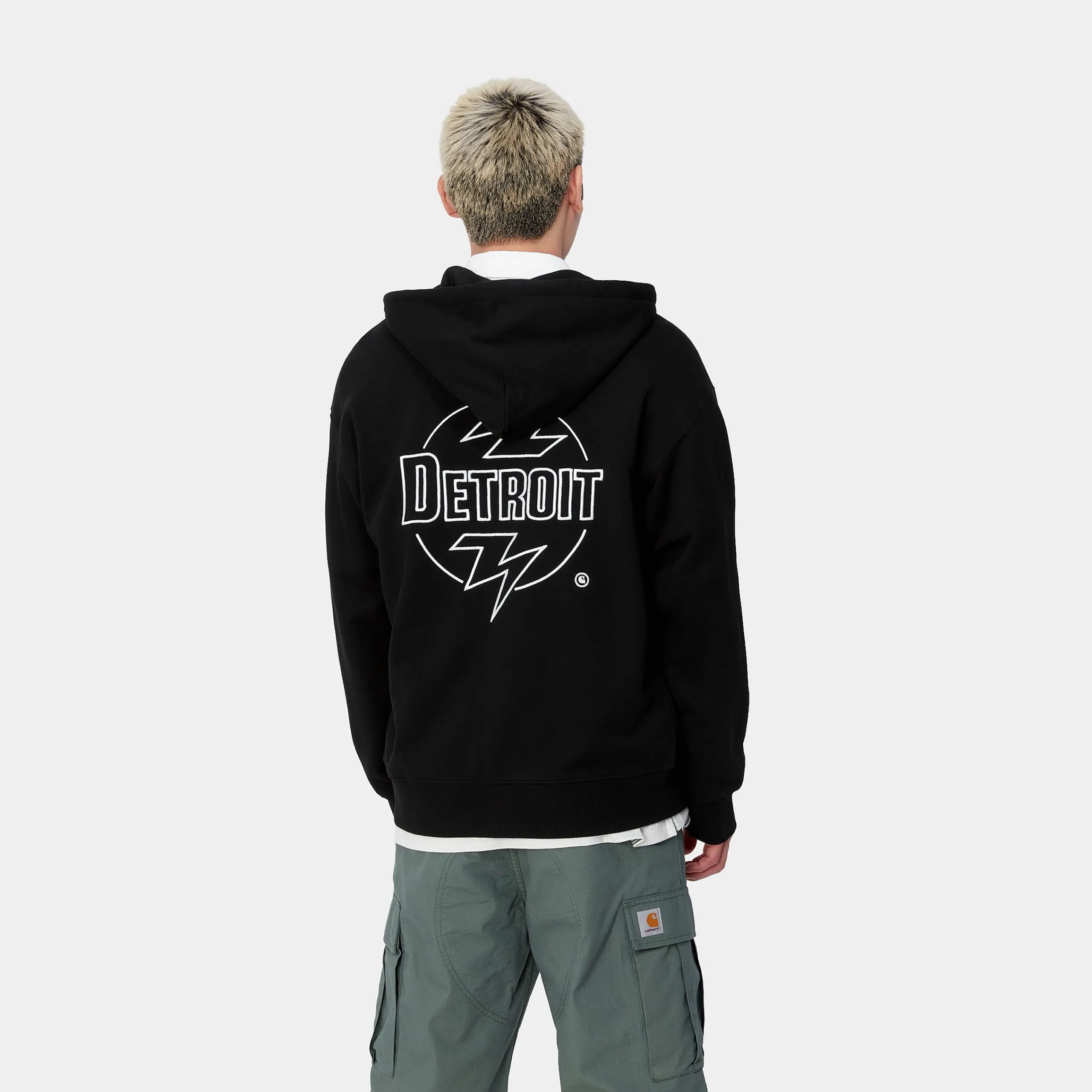 Sweats>Carhartt WIP Hooded Ablaze Jacket Black / Wax