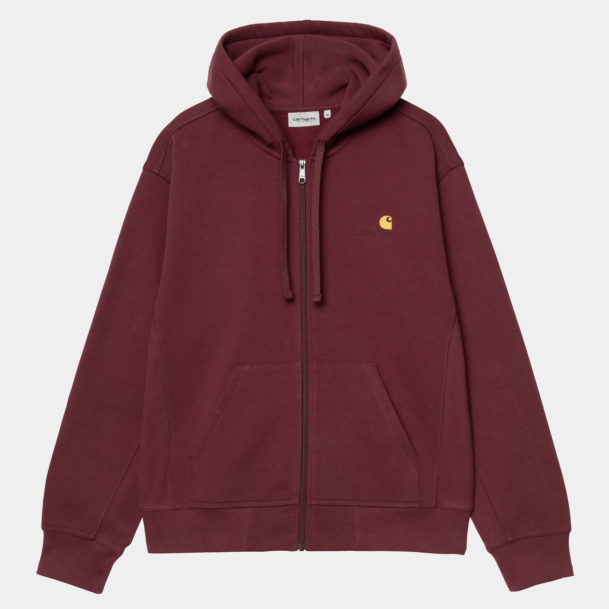 Sweats>Carhartt WIP Hooded American Script Jacket Malbec