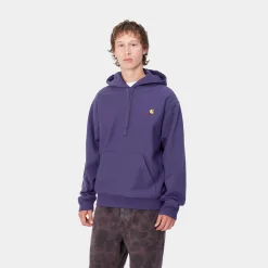 Sweats>Carhartt WIP Hooded American Script Sweatshirt Aura