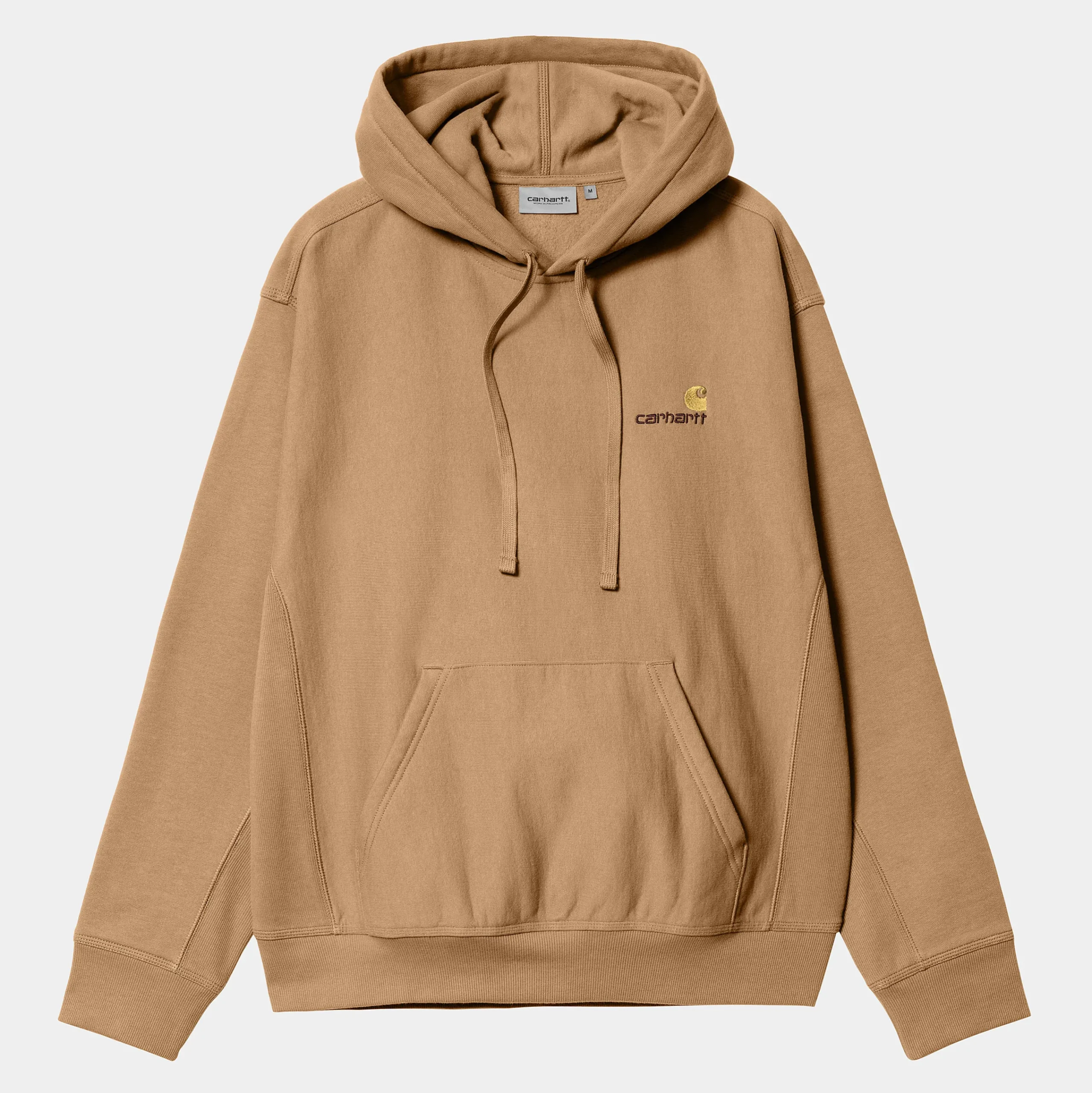 Sweats>Carhartt WIP Hooded American Script Sweatshirt Peanut