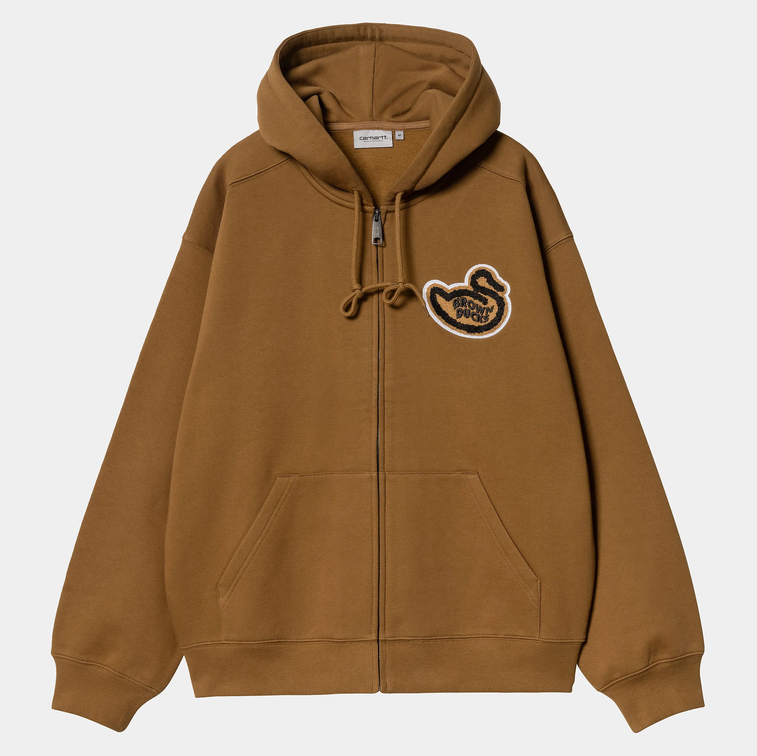 Sweats>Carhartt WIP Hooded Brown Ducks Jacket Hamilton Brown