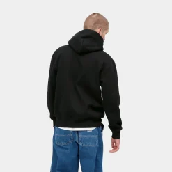Sweats>Carhartt WIP Hooded Carhartt Sweatshirt Black / Black