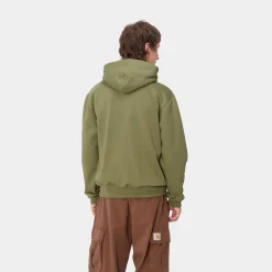Sweats>Carhartt WIP Hooded Carhartt Sweatshirt Capulet / Aura