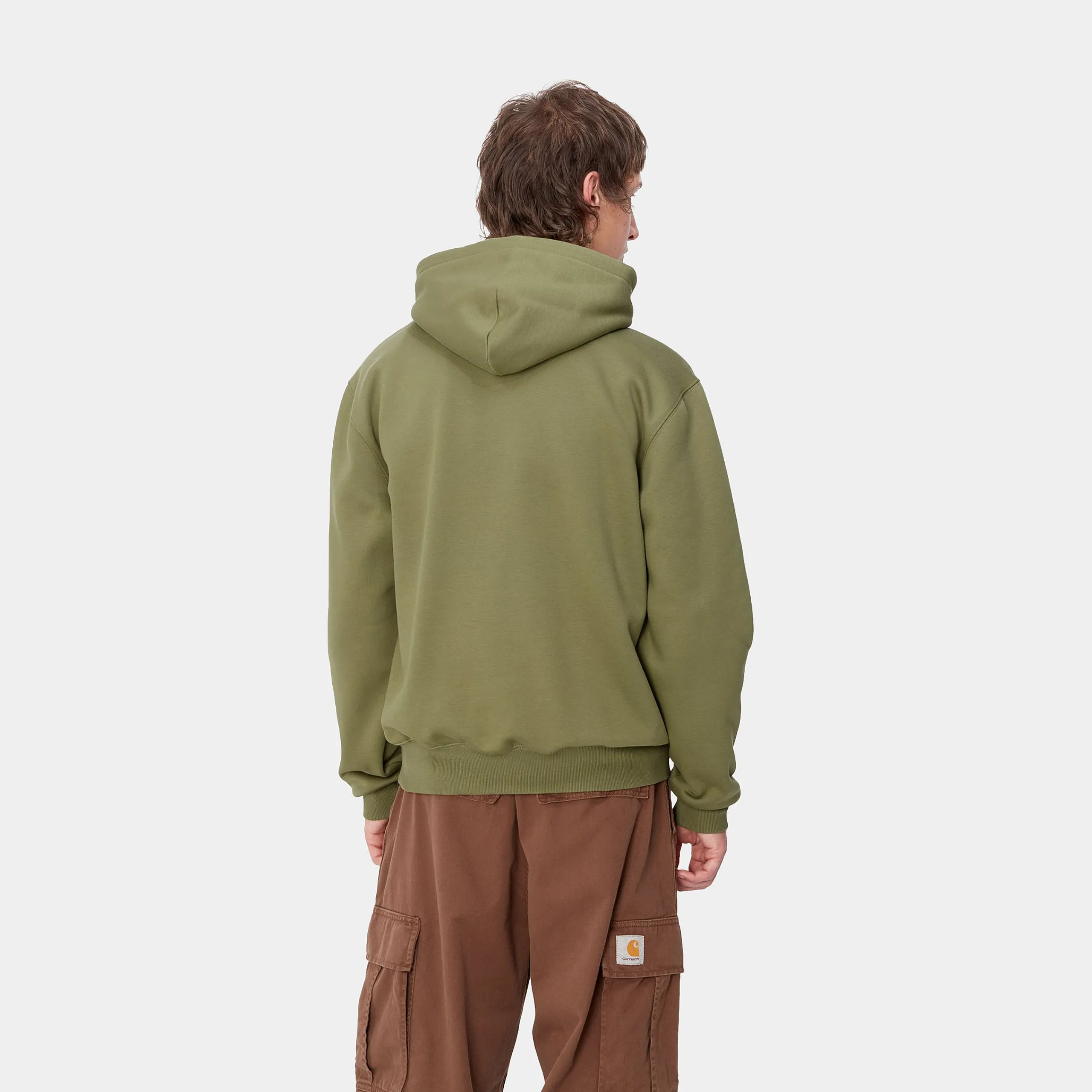 Sweats>Carhartt WIP Hooded Carhartt Sweatshirt Capulet / Aura