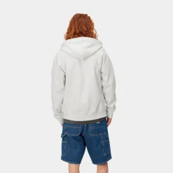 Sweats>Carhartt WIP Hooded Chase Jacket Ash Heather / Gold