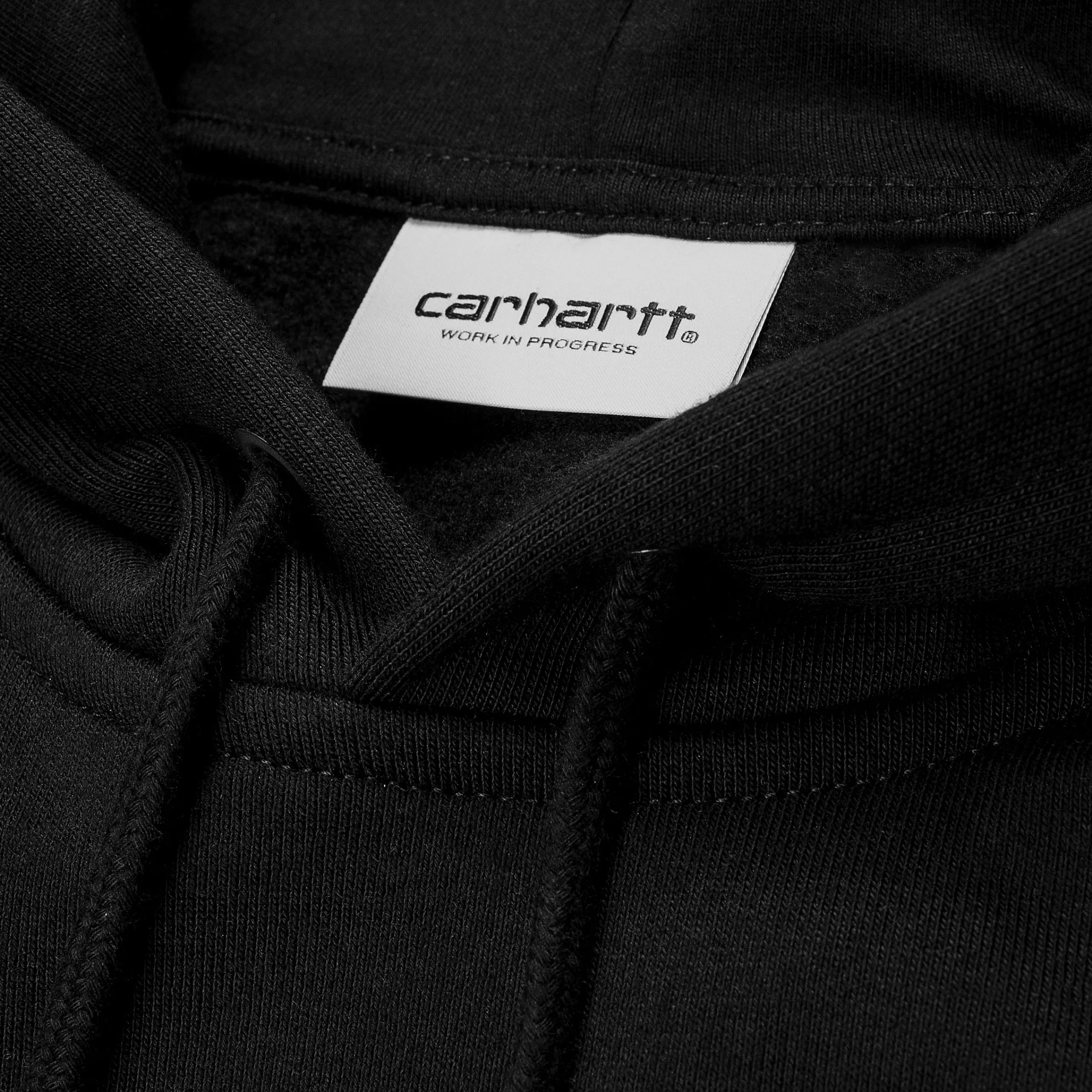 Sweats>Carhartt WIP Hooded Chase Sweatshirt Black / Gold