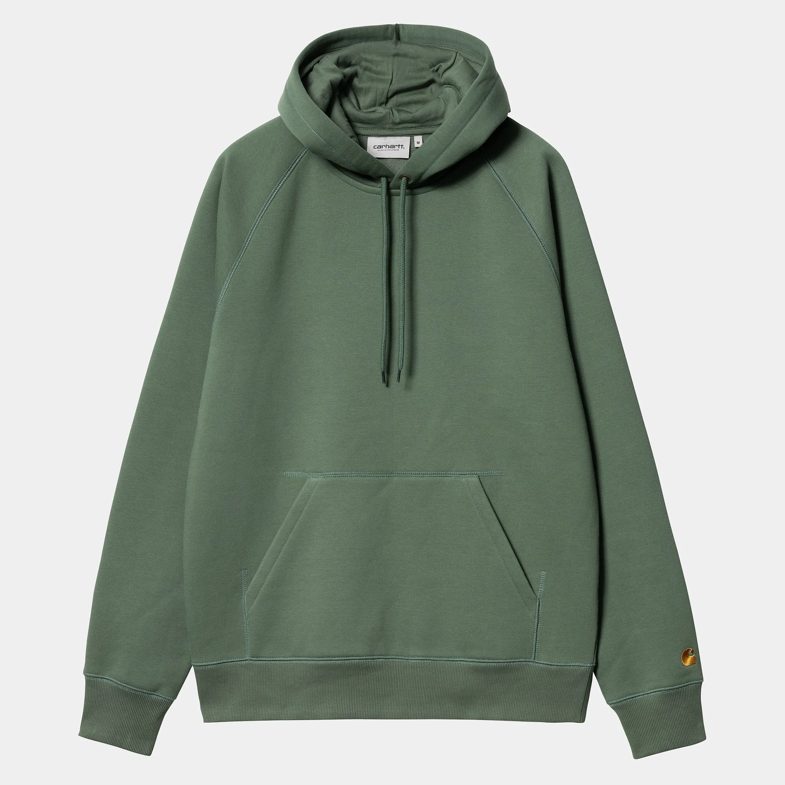 Sweats>Carhartt WIP Hooded Chase Sweatshirt Duck Green / Gold