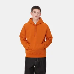 Sweats>Carhartt WIP Hooded Chase Sweatshirt Turmeric / Gold