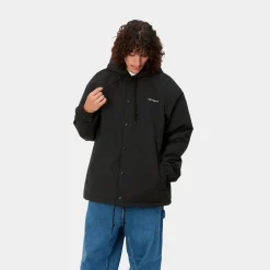 Jacken & Mäntel>Carhartt WIP Hooded Coach Jacket Black / White