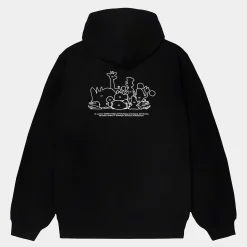 Sweats>Carhartt WIP Hooded Coffee Sweatshirt FW24 Black