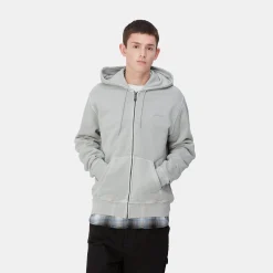 Sweats>Carhartt WIP Hooded Duster Script Jacket Basalt