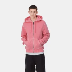 Sweats>Carhartt WIP Hooded Duster Script Jacket Charm Pink