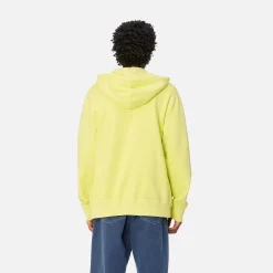 Sweats>Carhartt WIP Hooded Duster Script Jacket Arctic Lime