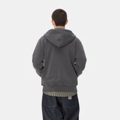 Sweats>Carhartt WIP Hooded Duster Script Jacket Black