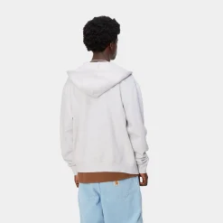 Sweats>Carhartt WIP Hooded Madison Jacket Ash Heather/Lumber