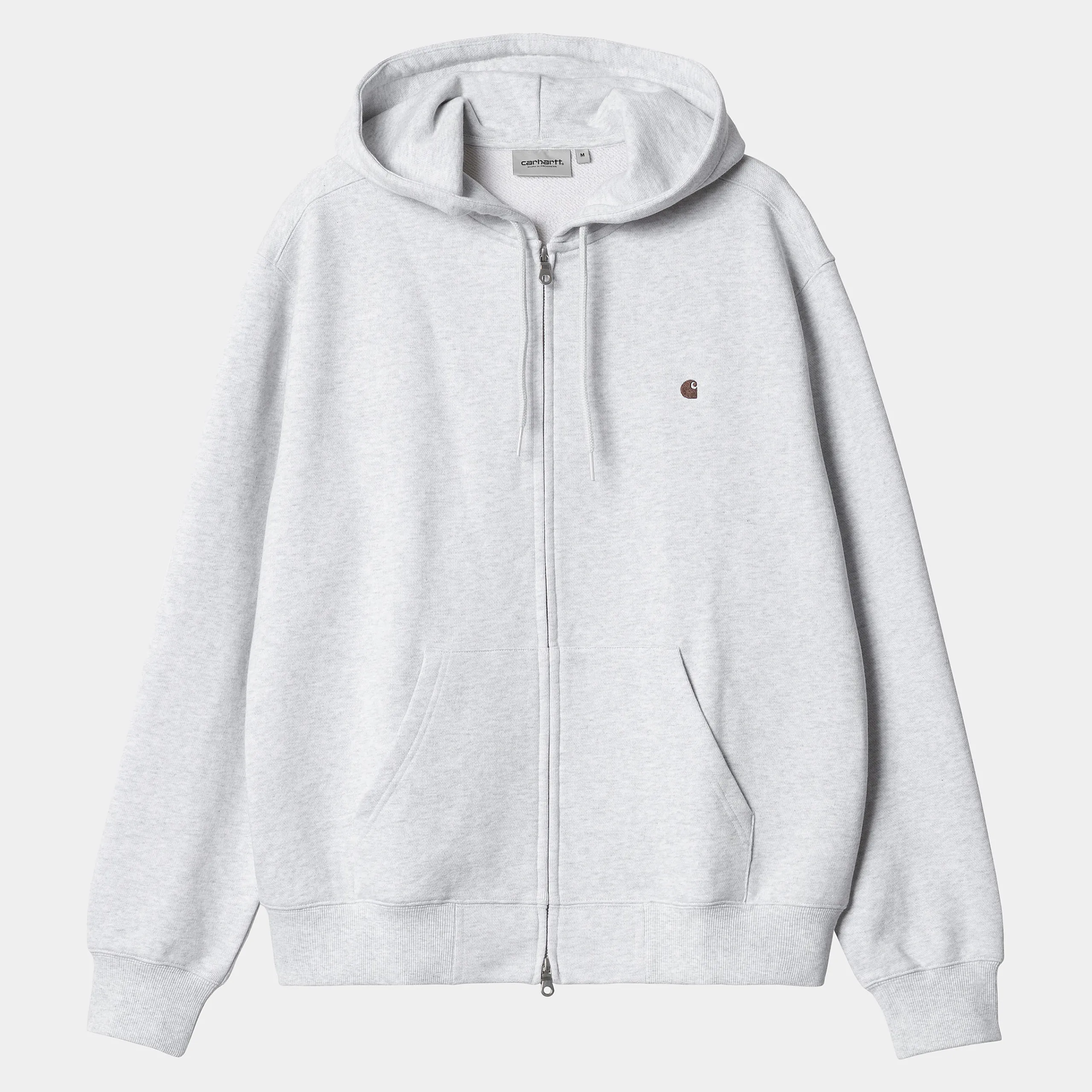 Sweats>Carhartt WIP Hooded Madison Jacket Ash Heather/Lumber