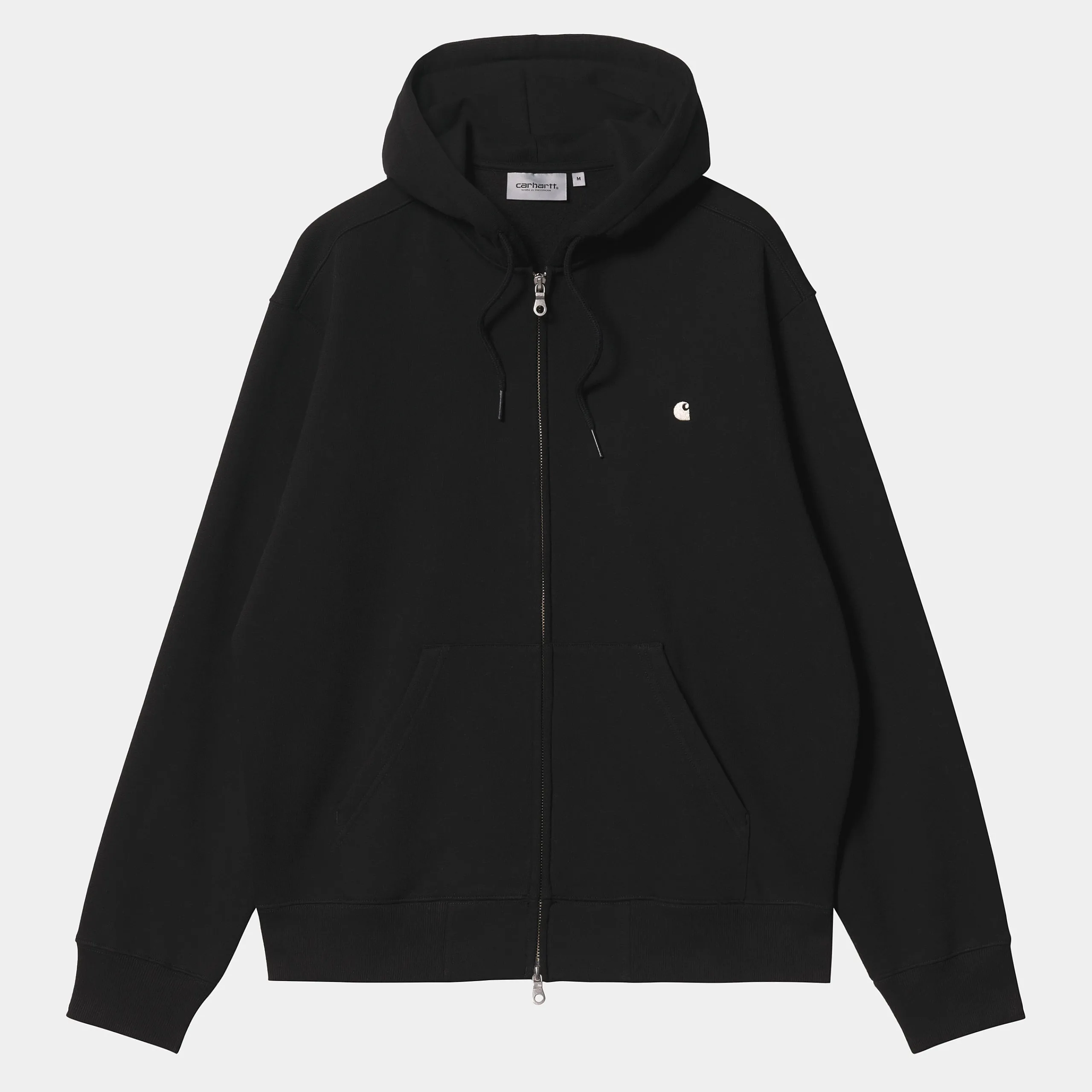 Sweats>Carhartt WIP Hooded Madison Jacket Black/Wax