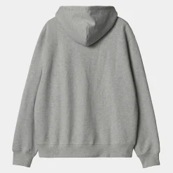 Sweats>Carhartt WIP Hooded Madison Jacket Grey Heather/Dark Navy