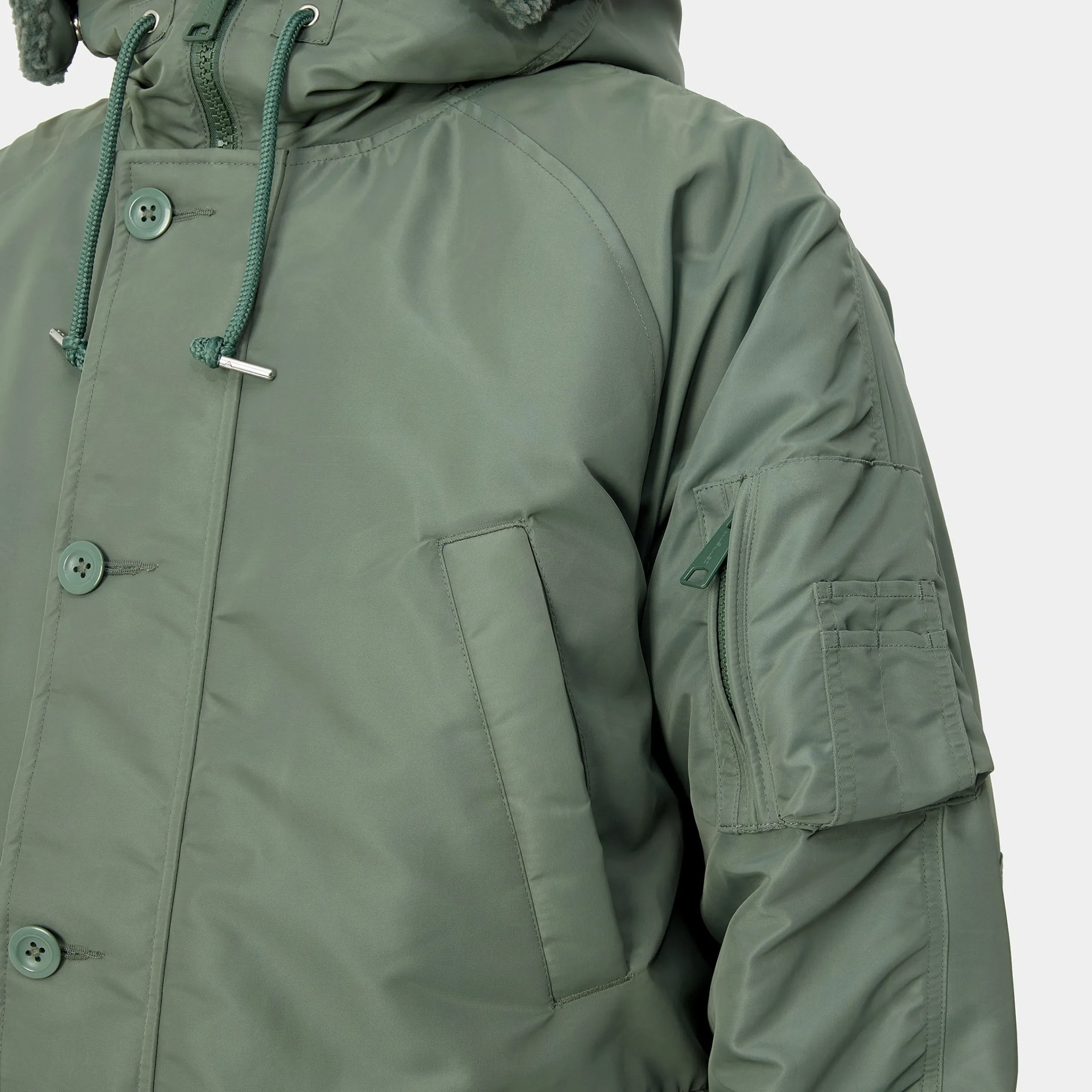 Jacken & Mäntel>Carhartt WIP Hooded Olten Parka Duck Green