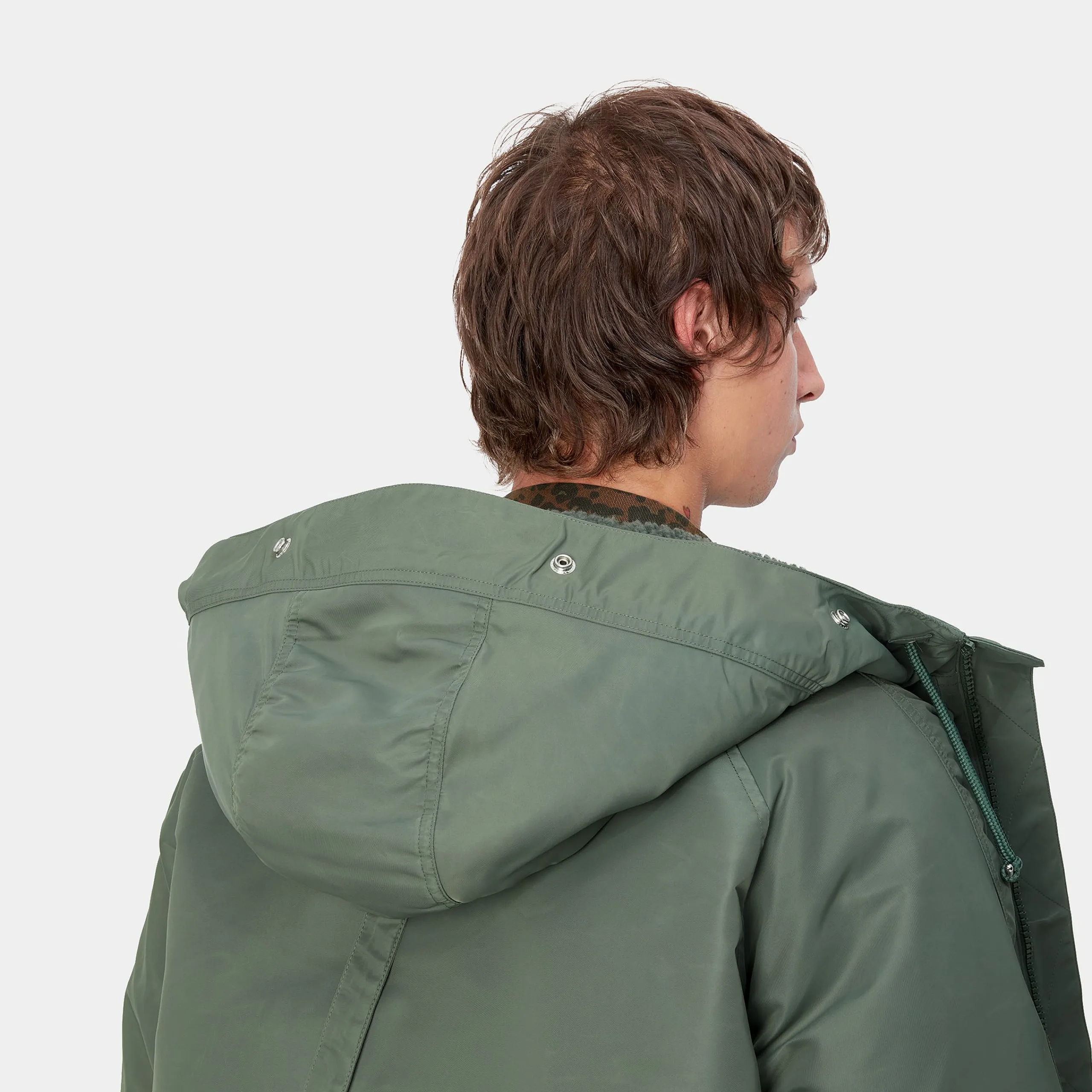 Jacken & Mäntel>Carhartt WIP Hooded Olten Parka Duck Green