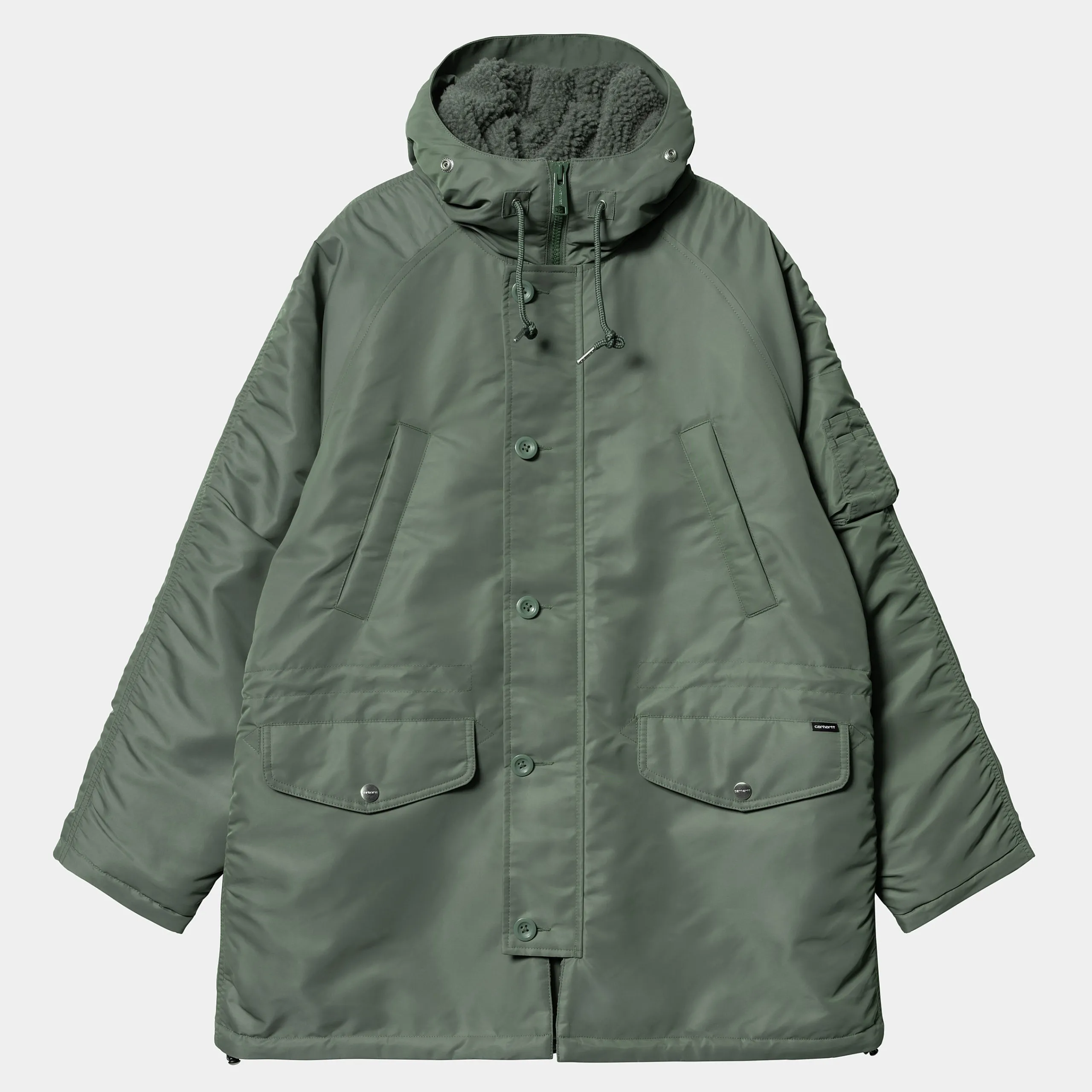 Jacken & Mäntel>Carhartt WIP Hooded Olten Parka Duck Green