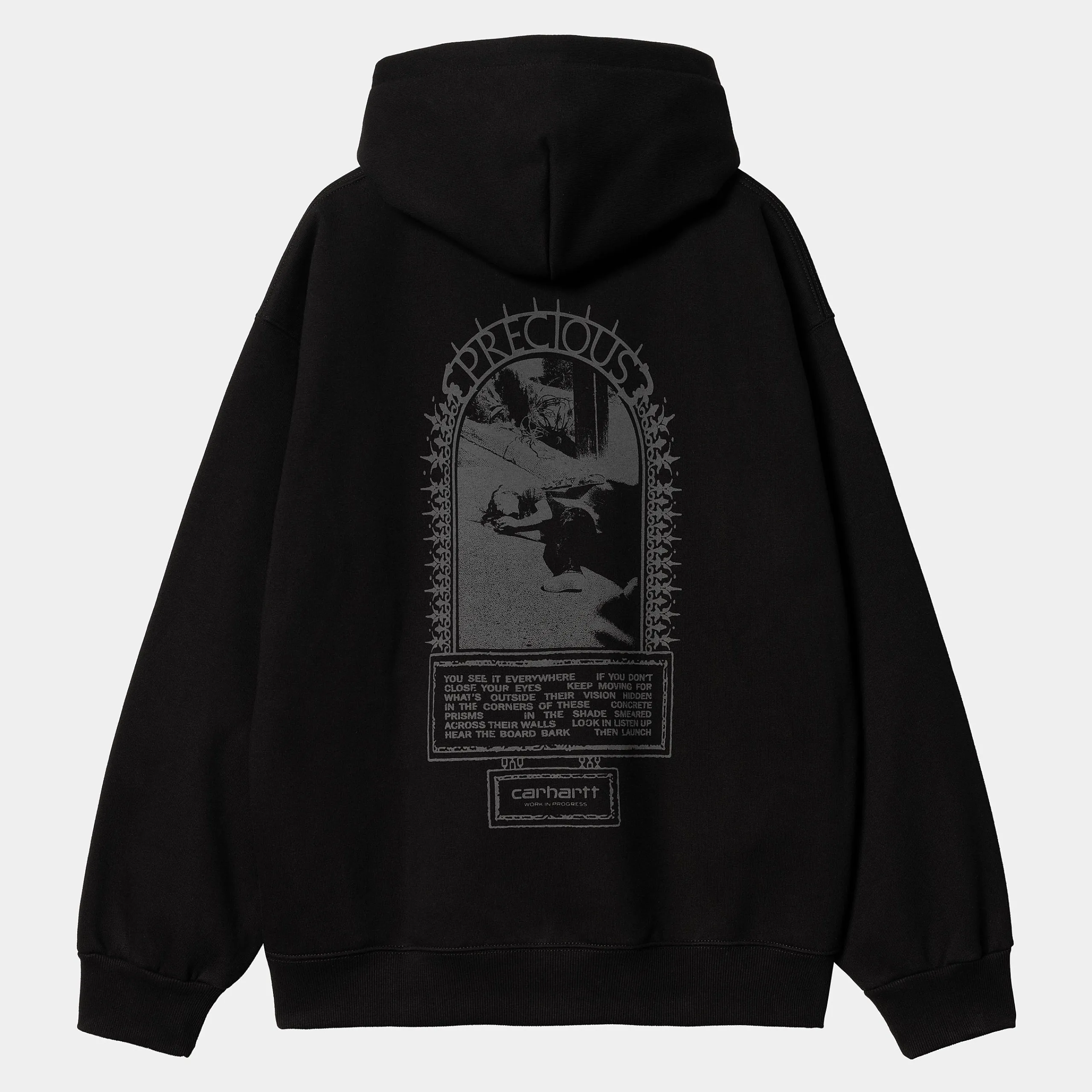 Sweats>Carhartt WIP Hooded Precious Sweat Black