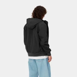 Jacken & Mäntel>Carhartt WIP Hooded Sail Jacket Black / White
