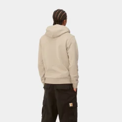 Sweats>Carhartt WIP Hooded Script Embroidery Sweat Wall / Black