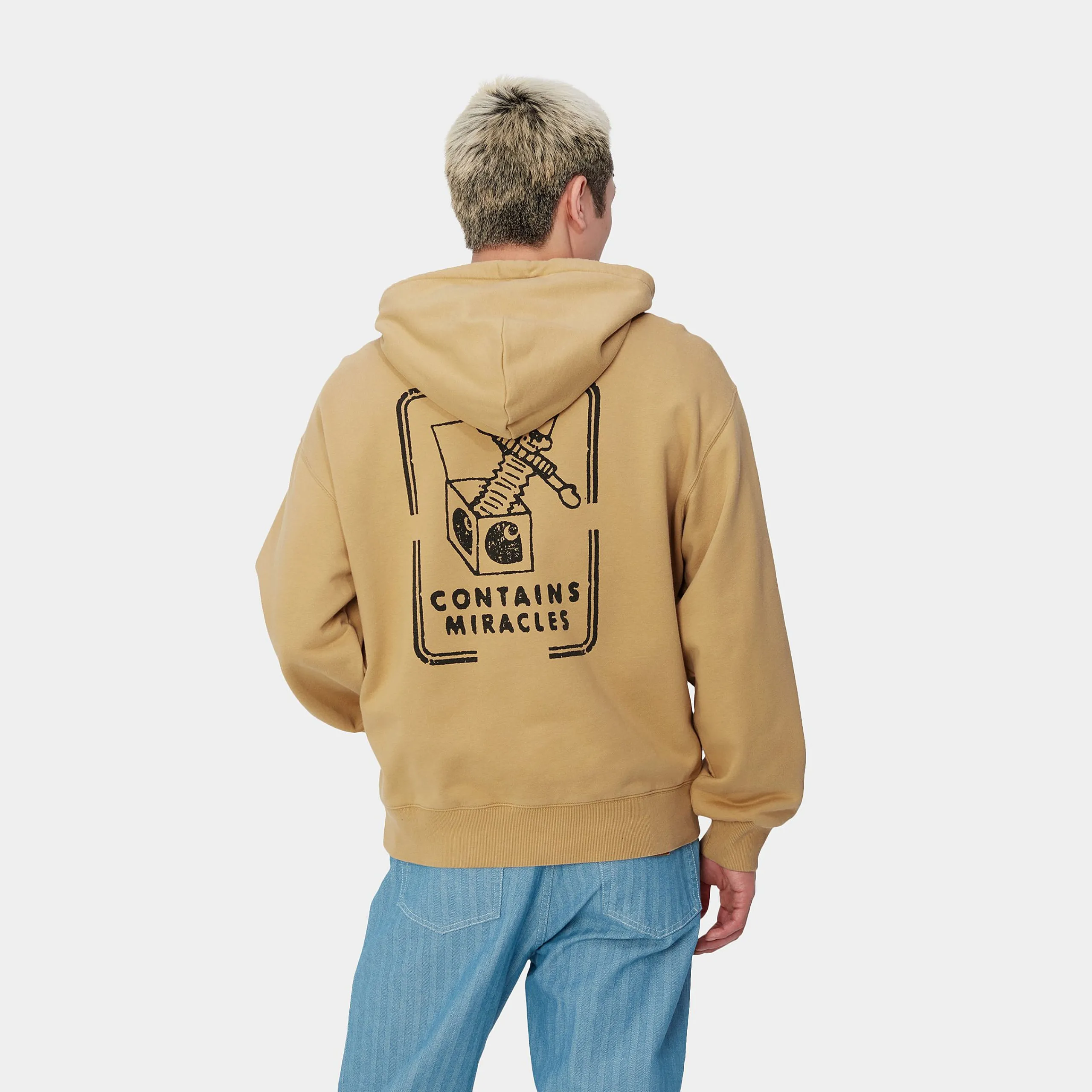Sweats>Carhartt WIP Hooded Stamp Sweat Bourbon / Black