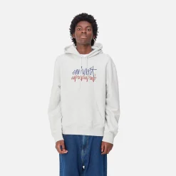 Sweats>Carhartt WIP Hooded Stereo Sweat Ash Heather